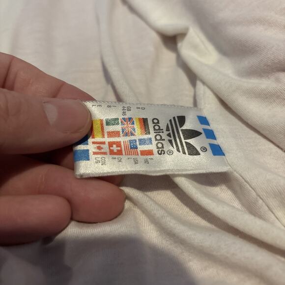 90s 80s Vintage Mens L ADIDAS ORIGINALS Nylon Red Running Track Jacket - Picture 13 of 16